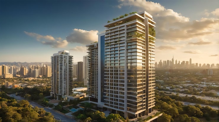 Delta Premium Towers under construction luxury apartments in Kasarvadavali, Thane West starting 1.10 Cr