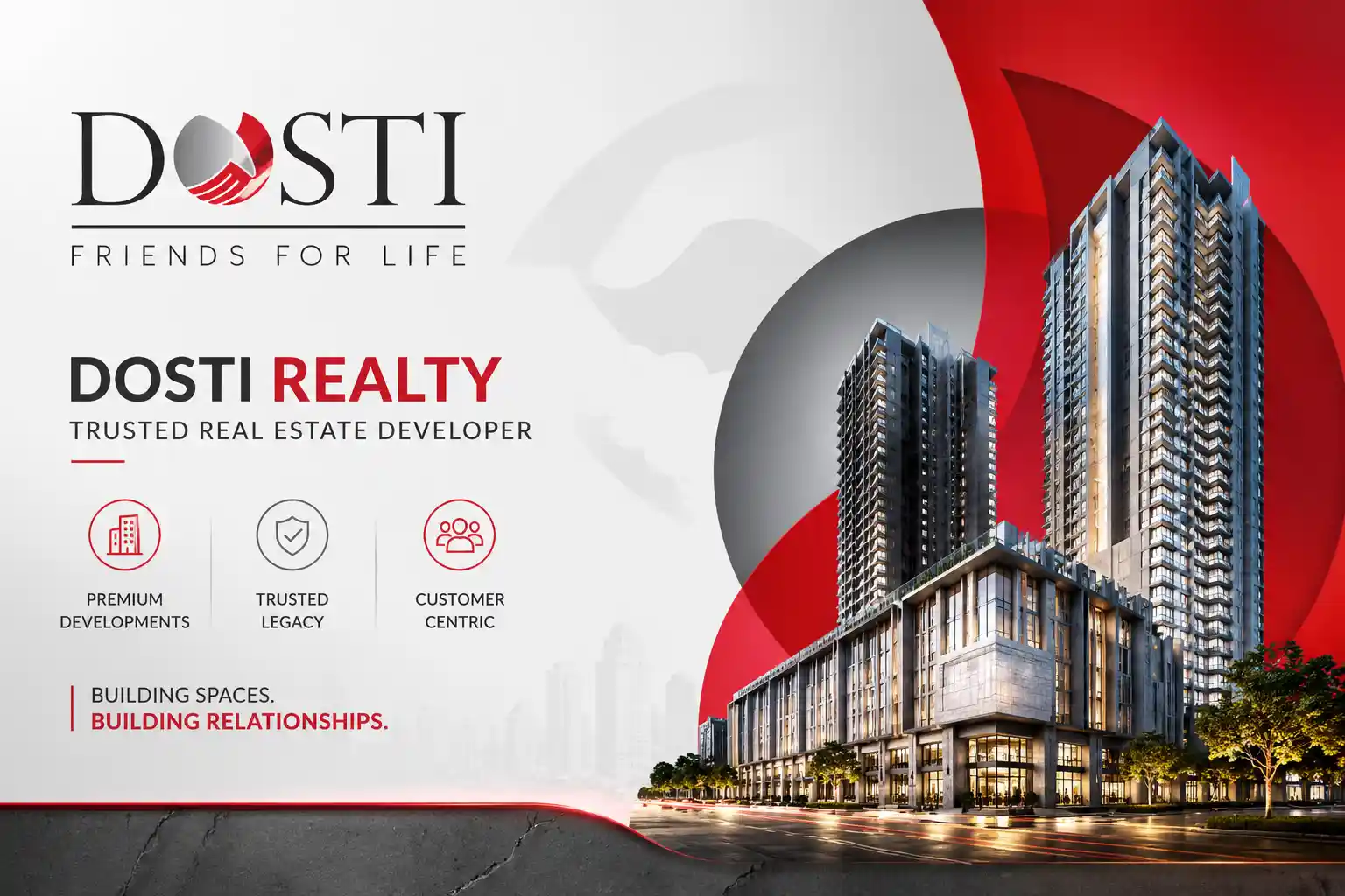 Dosti Realty official logo for Thane projects