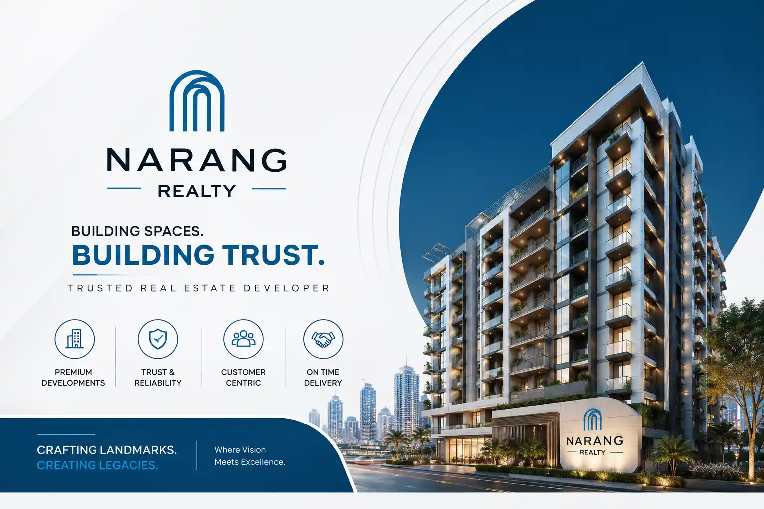 Narang Realty official logo for Thane projects