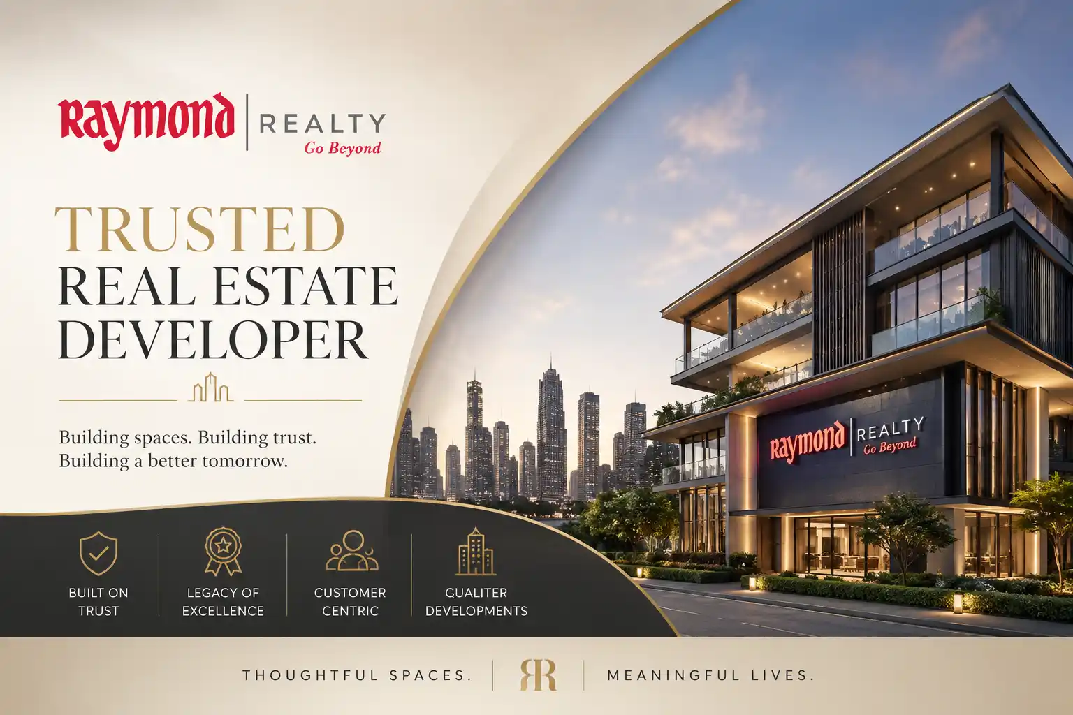 Raymond Realty official logo for Thane projects