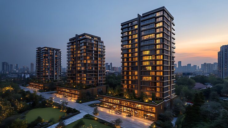 Sunteck Sky Park Thane upcoming luxury apartments on Ghodbunder Road Thane West starting 1.65 Cr